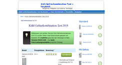 Desktop Screenshot of kuehl-gefrierkombination-test.de